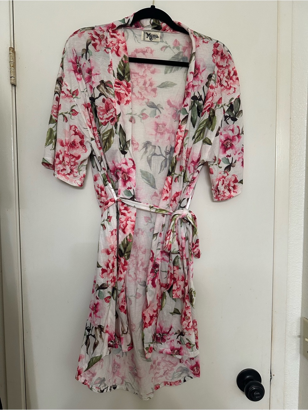 Show Me Your Mumu Pink Floral Tie-Waist Wrap